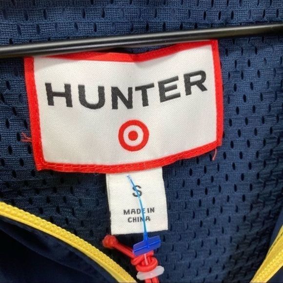 NWT Hunter Target Navy Nylon Zip Up Hooded Vest - Picture 12 of 13